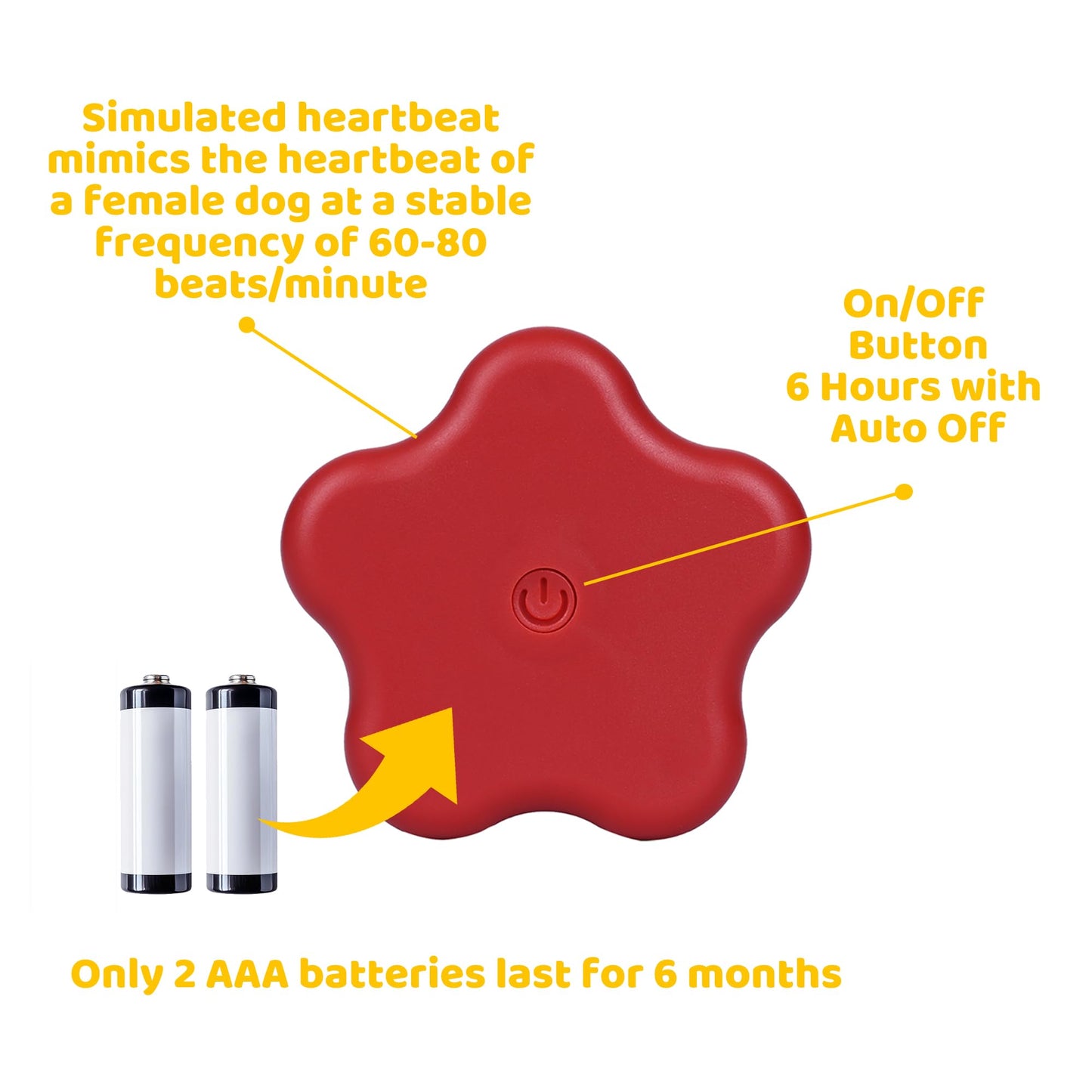 Dog Heartbeat Toy for Puppy Anxiety Relief, Heartbeat Stuffed Animal Heartbeat Plush Toy for Small, Medium, and Large Dogs (Brown)