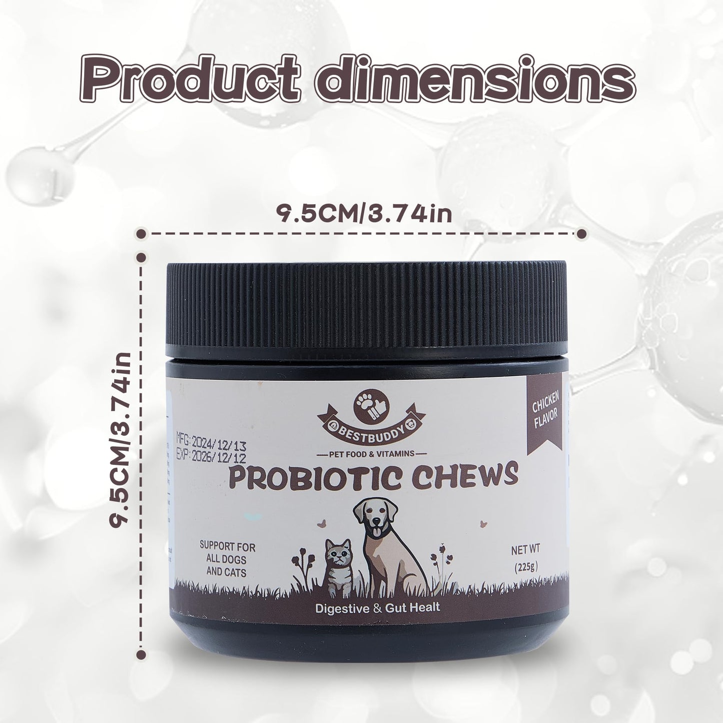 Himalayan Chew Original Yak Cheese Chew, Bacon, 3 Small Sticks, 1.1 oz, Gluten Free, Healthy Treats, Grain & Lactose Free 100% Natural, Long Lasting Chews for s Under 15 lbs