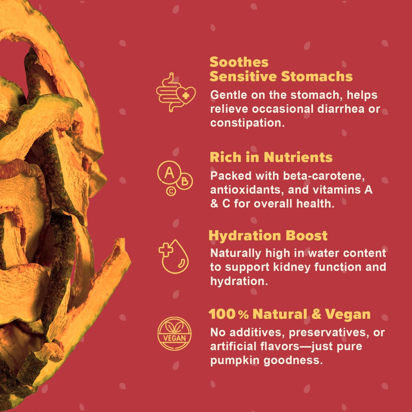 THE DAILY GOOD Pumpkin Chips for Dogs – 100% Natural Single Ingredient Dog Treats – Crunchy & Crispy – Easy to Digest, Hypoallergenic, Grain-Free – Healthy Snack for All Breeds – 6 oz