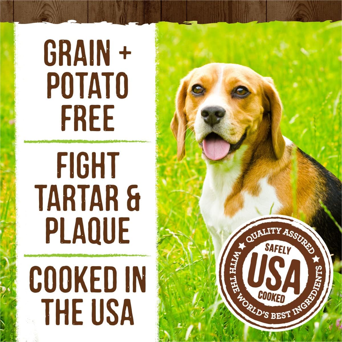 Merrick Fresh Kisses Natural Dental Chews Infused With Coconut And Botanical Oils For Small Dogs 15-25 Lbs - 36 ct. Box