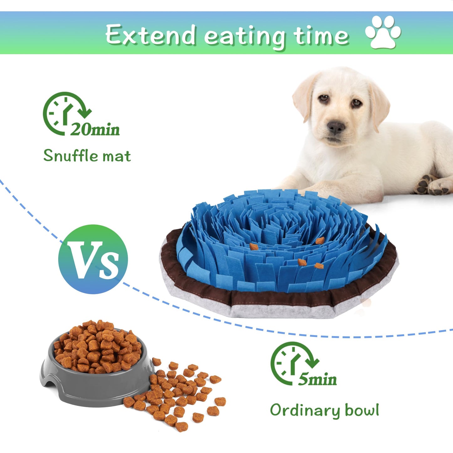 DiDiBirDi 2-Pack Snuffle Mat for Dogs, Adjustable Size Encourages Natural Foraging Skills for Cat and Rabbit or Other Pet