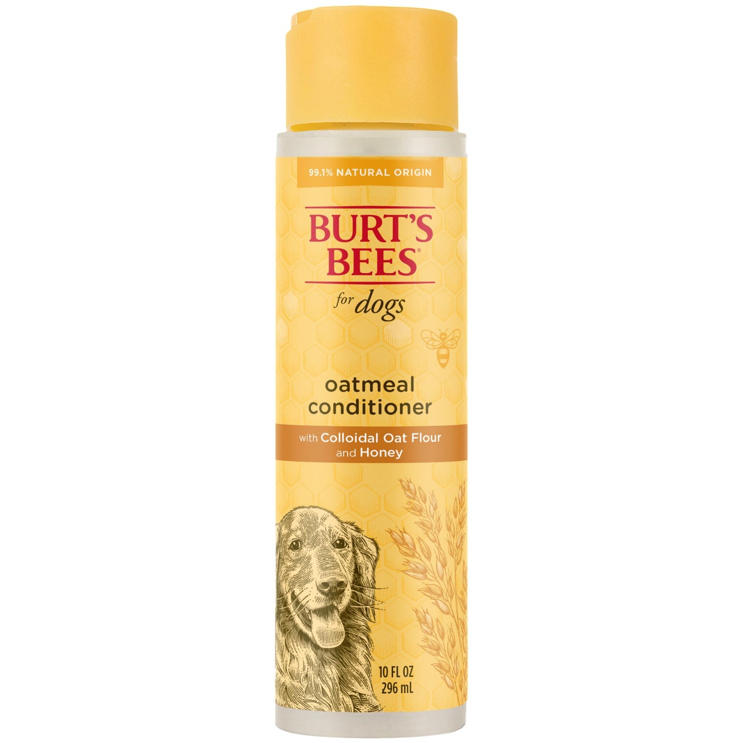 Burt's Bees for Pets Oatmeal Dog Conditioner with Colloidal Oat Flour & Honey - Soothing Relief Conditioner for Dogs, Gentle Dog Hair Conditioner for Oatmeal Bath, Grooming Supplies, 10 Fl Oz