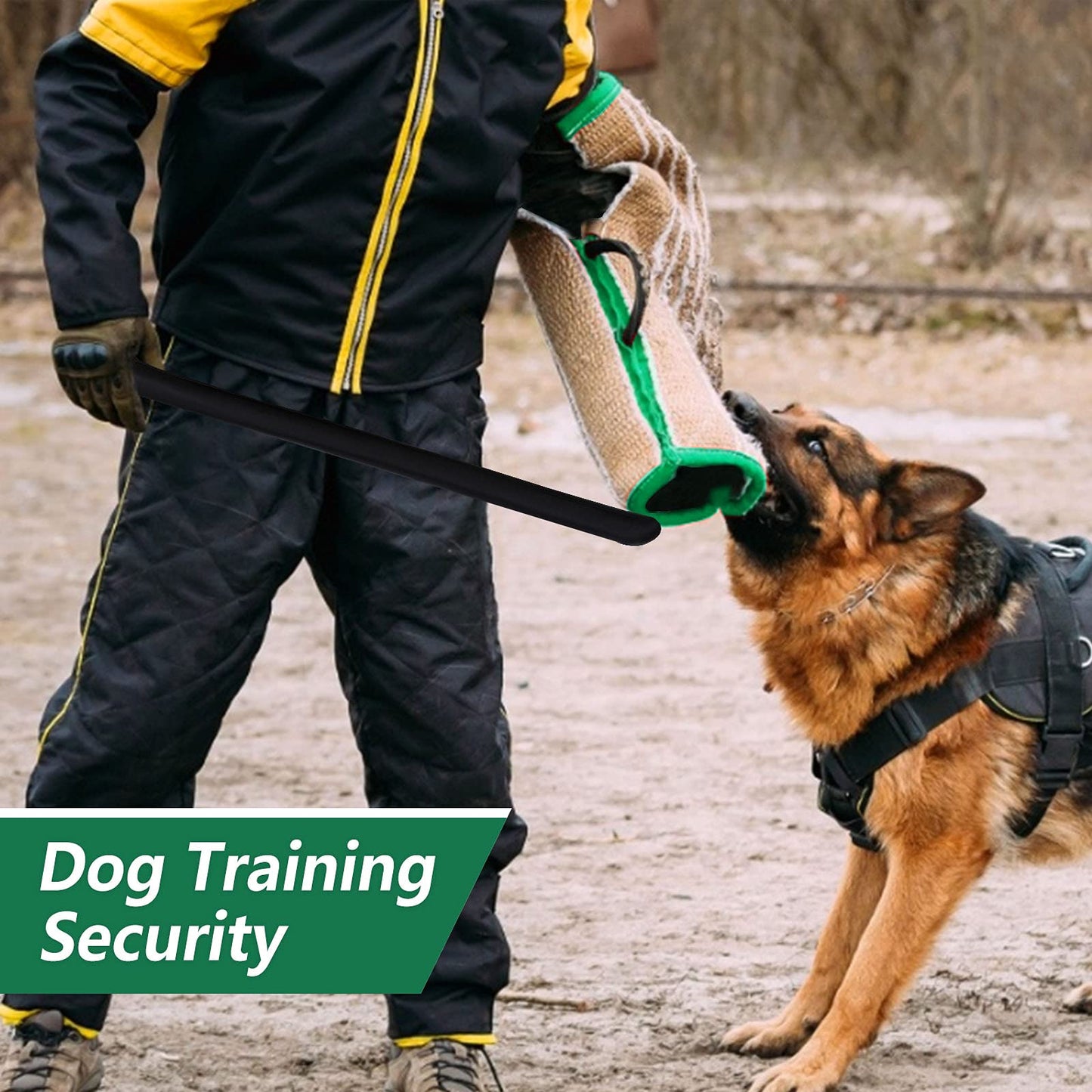 Dog Bite Training Set - Dog Bite Sleeve Training Protection Arm, Dog Bite Pillow Tug Toy, Dog Training Stick, Professional Training Equipment for K9, IPO, Schutzhund Puppy Training