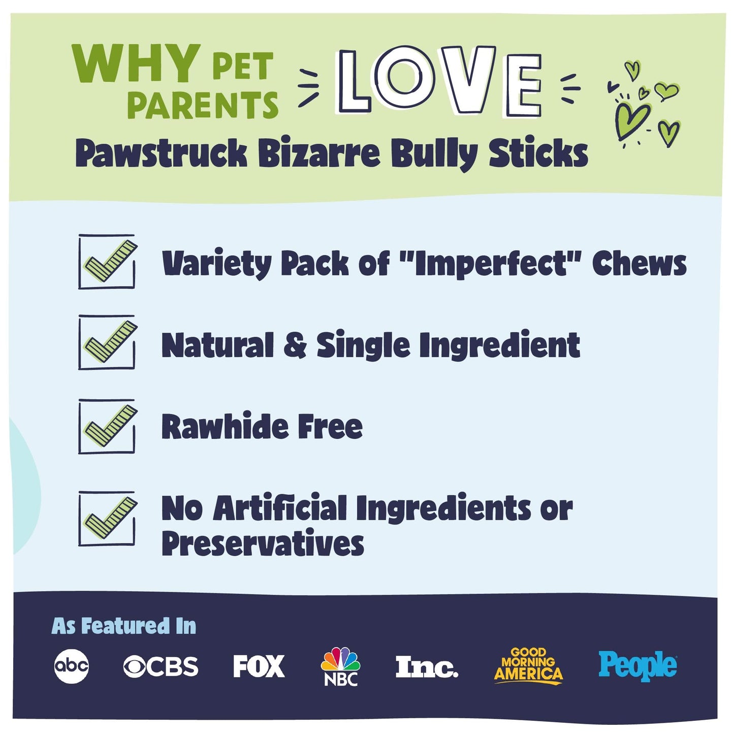 Pawstruck Natural Bizarre Bully Sticks Bargain Bag for Dogs and Puppies – Variety Pack of 5–7" Long-Lasting, Eco-Conscious Beef Chew Treats – 8 oz Bag – Packaging May Vary