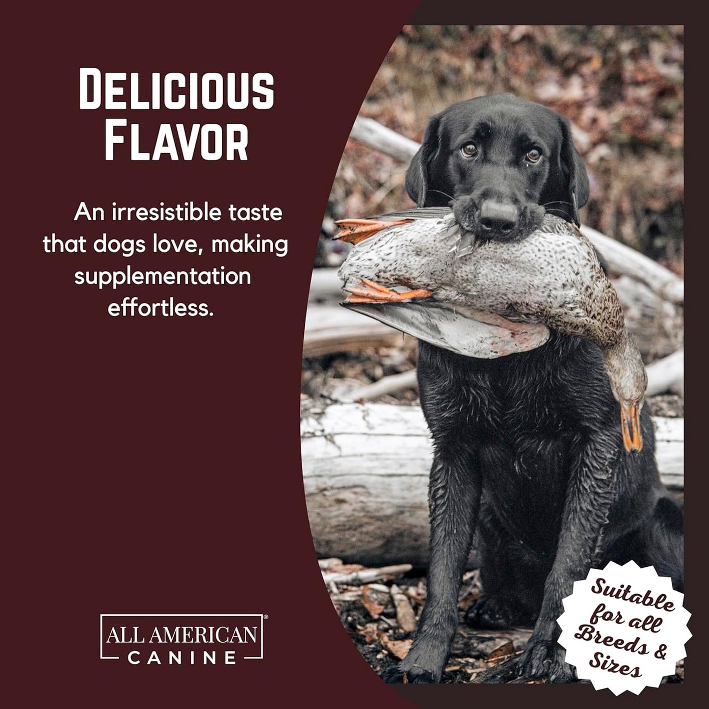 All American Canine Bulk Dog Weight Gainer – High Calorie Dog Food Supplement & Protein Powder for Rapid Weight Gain, Mass, and Recovery – Appetite Stimulant – 230 Servings