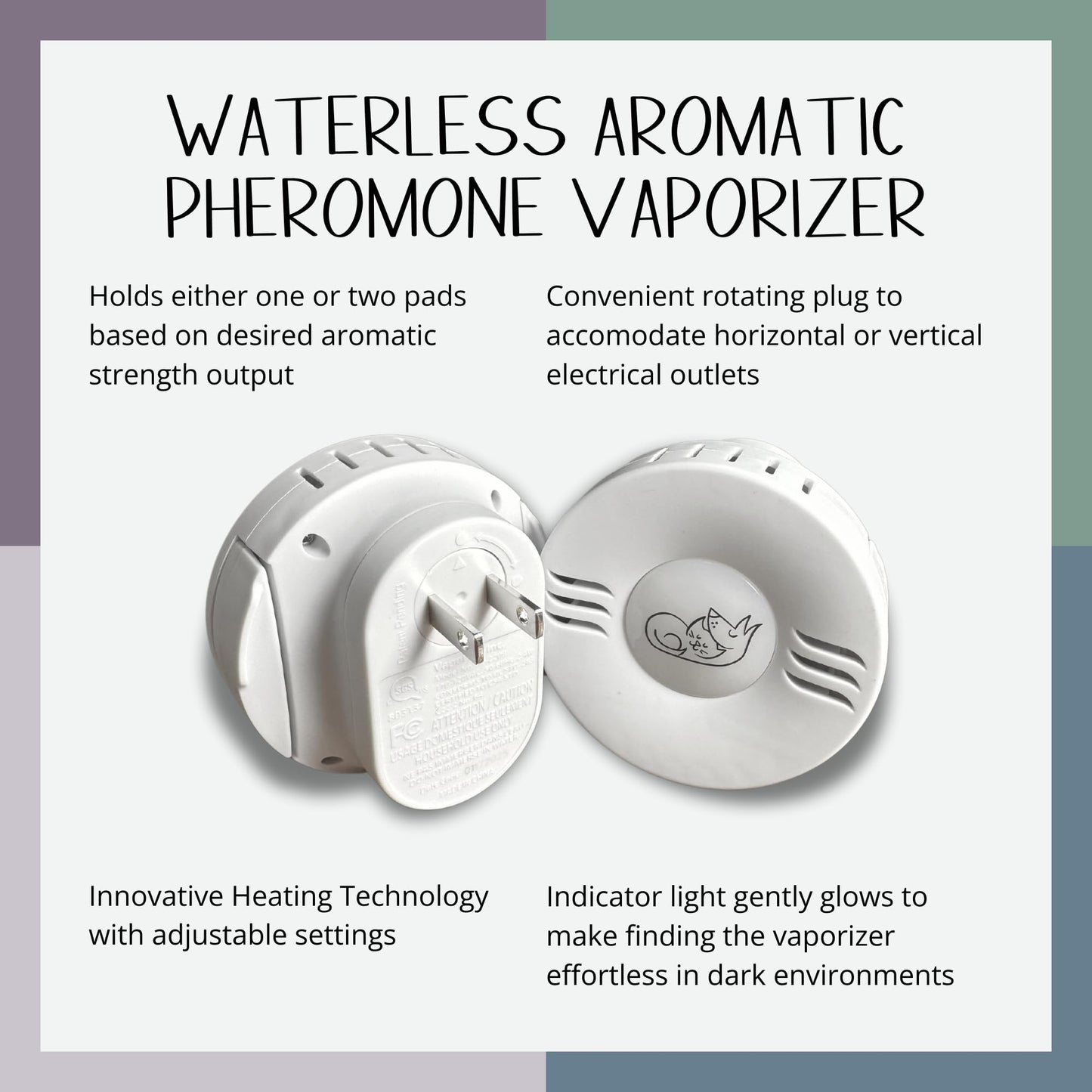 Tranquil Tails Calming Pheromone Diffuser for Dogs with 3 Scented Pads, Anxiety Relief with a Gentle Fragrance to Keep Your Dog Calm Through Summer Days, Separation Anxiety and More