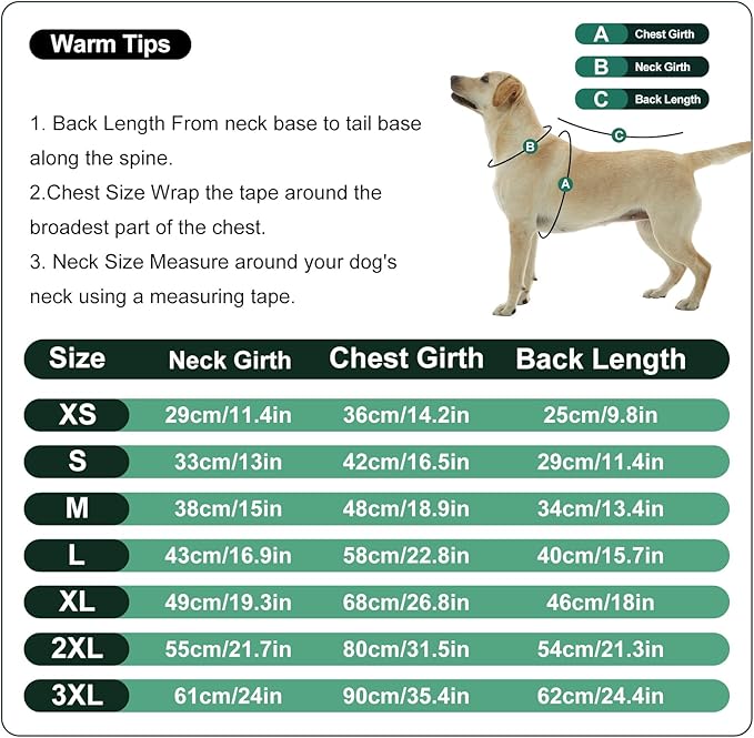 Nanaki Dog Hoodies for Large Dogs Sweatshirt with Pocket-Warm Fleece, Long sleeves adjustable zip collar-Comfort Pet Sweater for Labrador, Large Sweatshirt Winter Coat for Fall Winter Spring Green 2XL