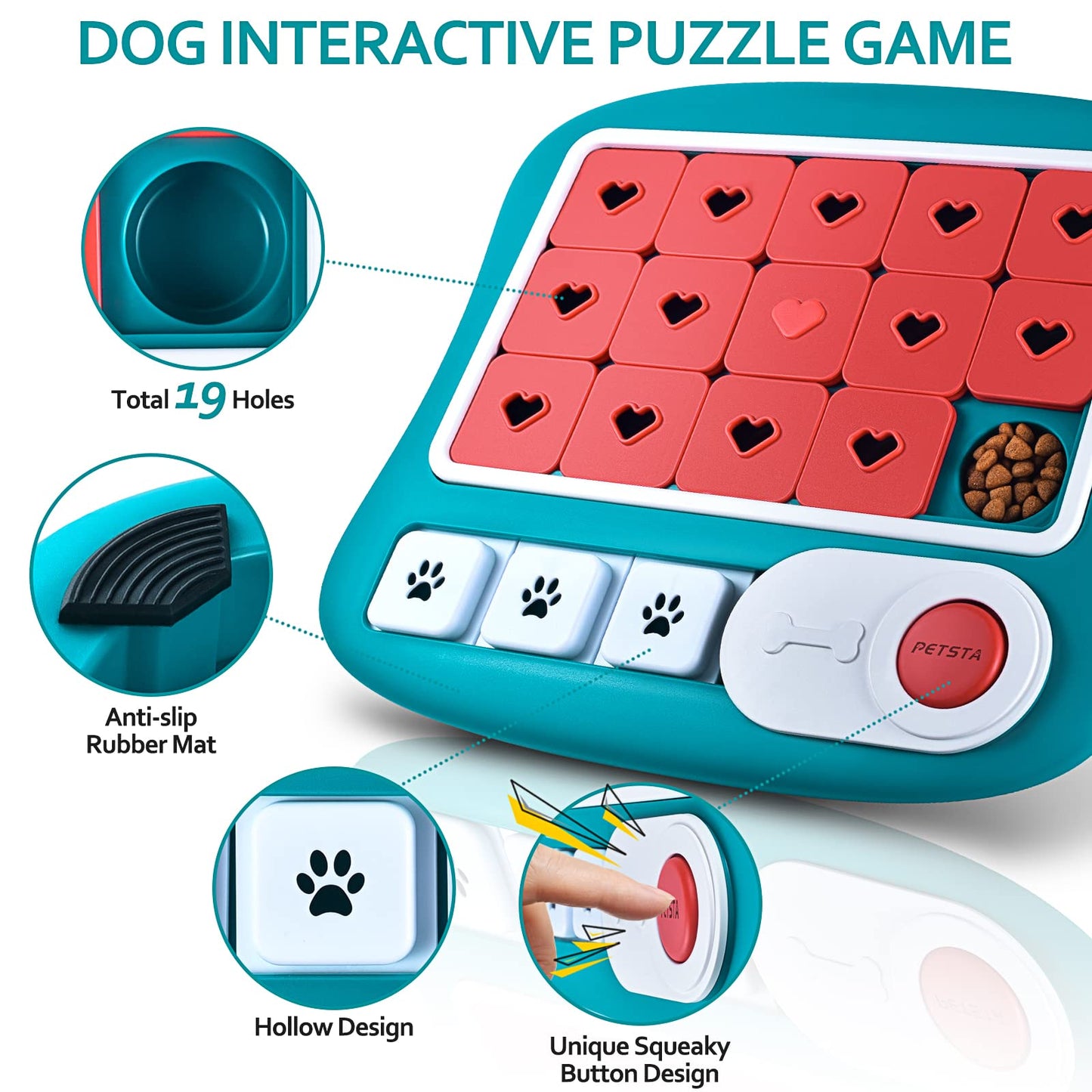 Dog Puzzle Toys - Interactive, Mentally Stimulating Toys for IQ Training and Brain Stimulation - Perfect Gifts for Puppies, Cats, Dogs