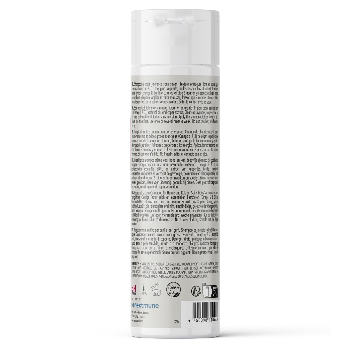 Dermoscent ATOP 7 Shampoo for Dogs & Cats - Allergies & Itchy Skin Relief - Natural Ingredients - Helps Soothe Dermatitis & Atopic Skin - 200 ml