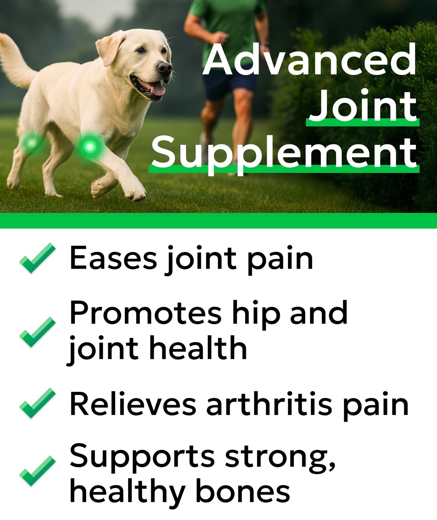 Bark&Spark Glucosamine Chondroitin Dog Hip & Joint Supplement - Joint Pain Relief - Hip & Joint Chews - Joint Support Large Small Breed - Senior Doggie Vitamin Pill Joint Health (120 Treats - Chicken)