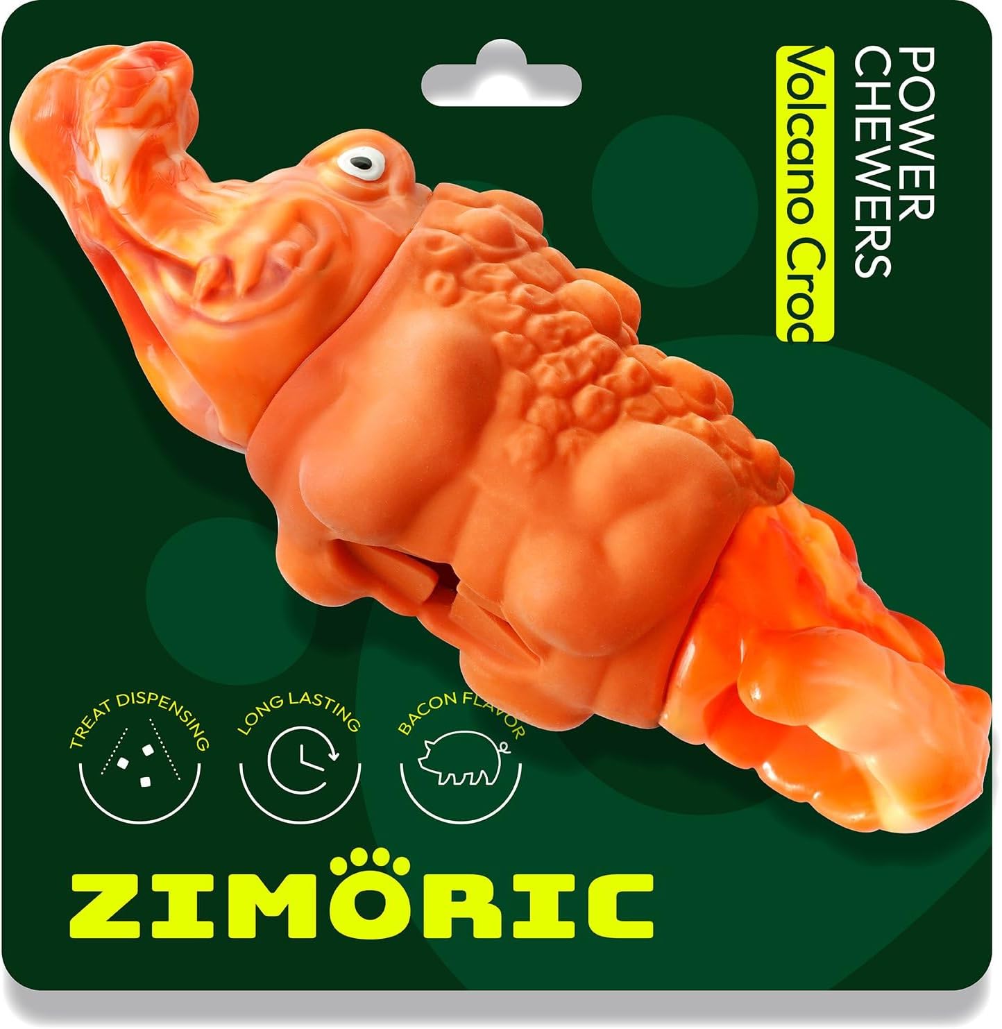 Zimoric Tough Dog Chew Toys for Aggressive Chewers, Interactive Treat Dispensing Dog Toy, Durable Dog Toys for Medium & Large Dogs - Great for Boredom