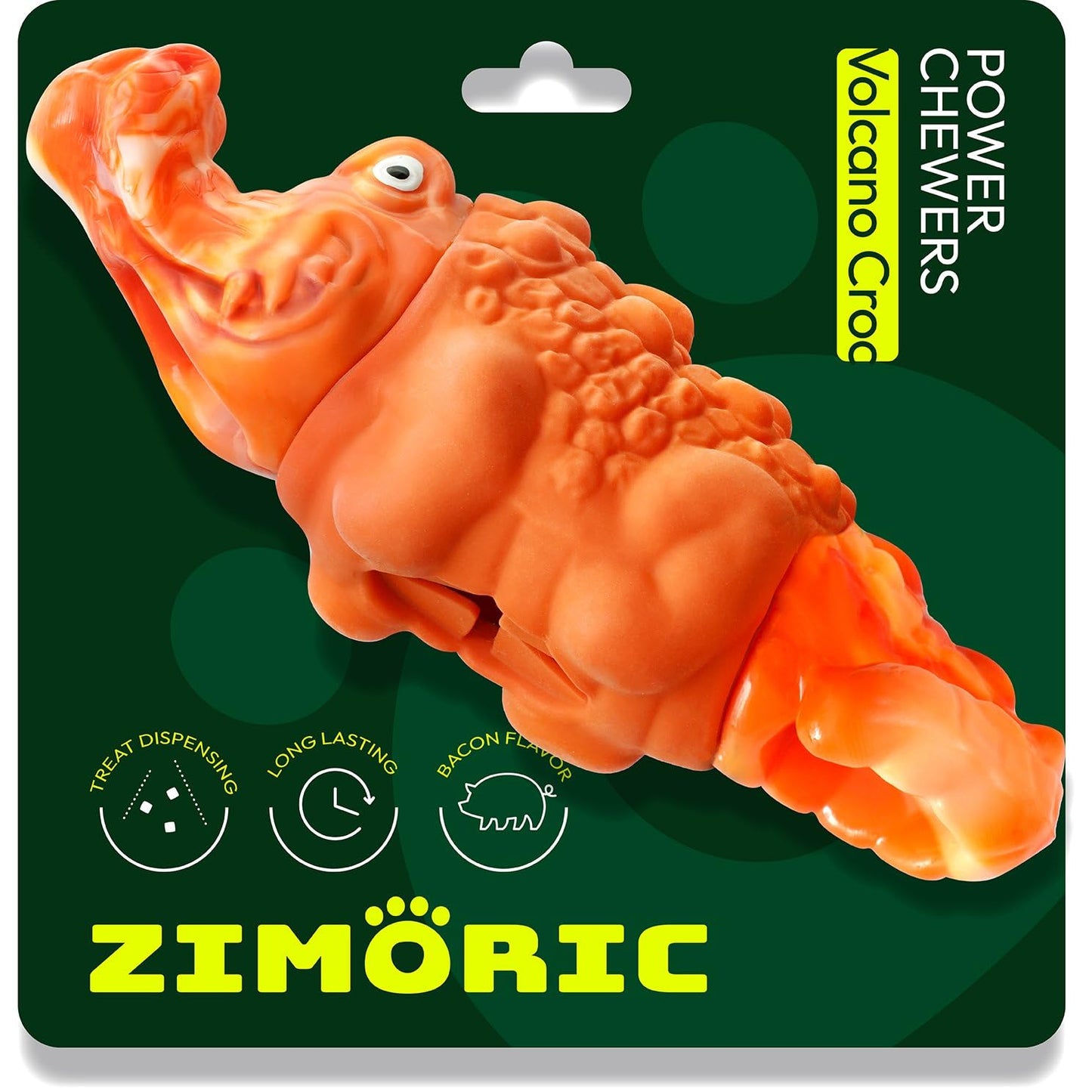 Zimoric Tough Dog Chew Toys for Aggressive Chewers, Interactive Treat Dispensing Dog Toy, Durable Dog Toys for Medium & Large Dogs - Great for Boredom