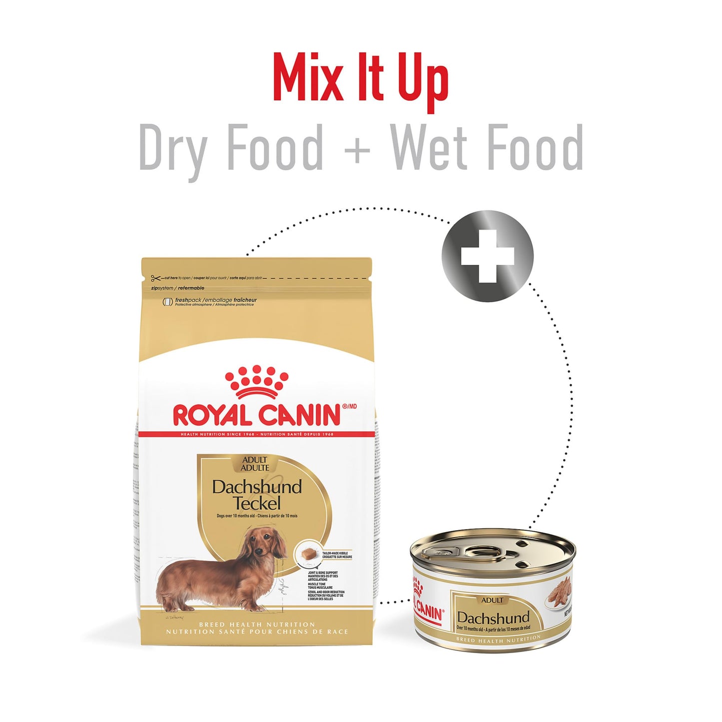 Royal Canin Dachshund Adult Breed Specific Dry Dog Food, 2.5 lb bag