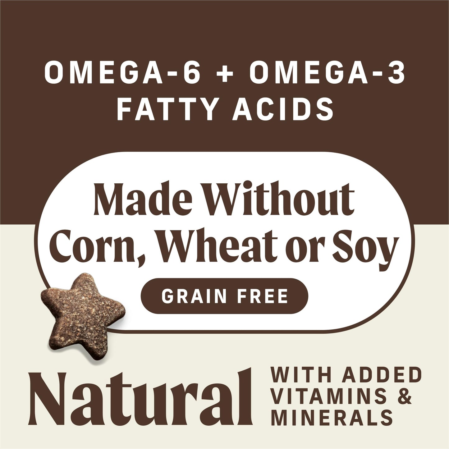 Merrick Power Bites Natural Soft And Chewy Real Meat Dog Treats, Grain Free Snack With Real Chicken Recipe - 6 oz. Bag