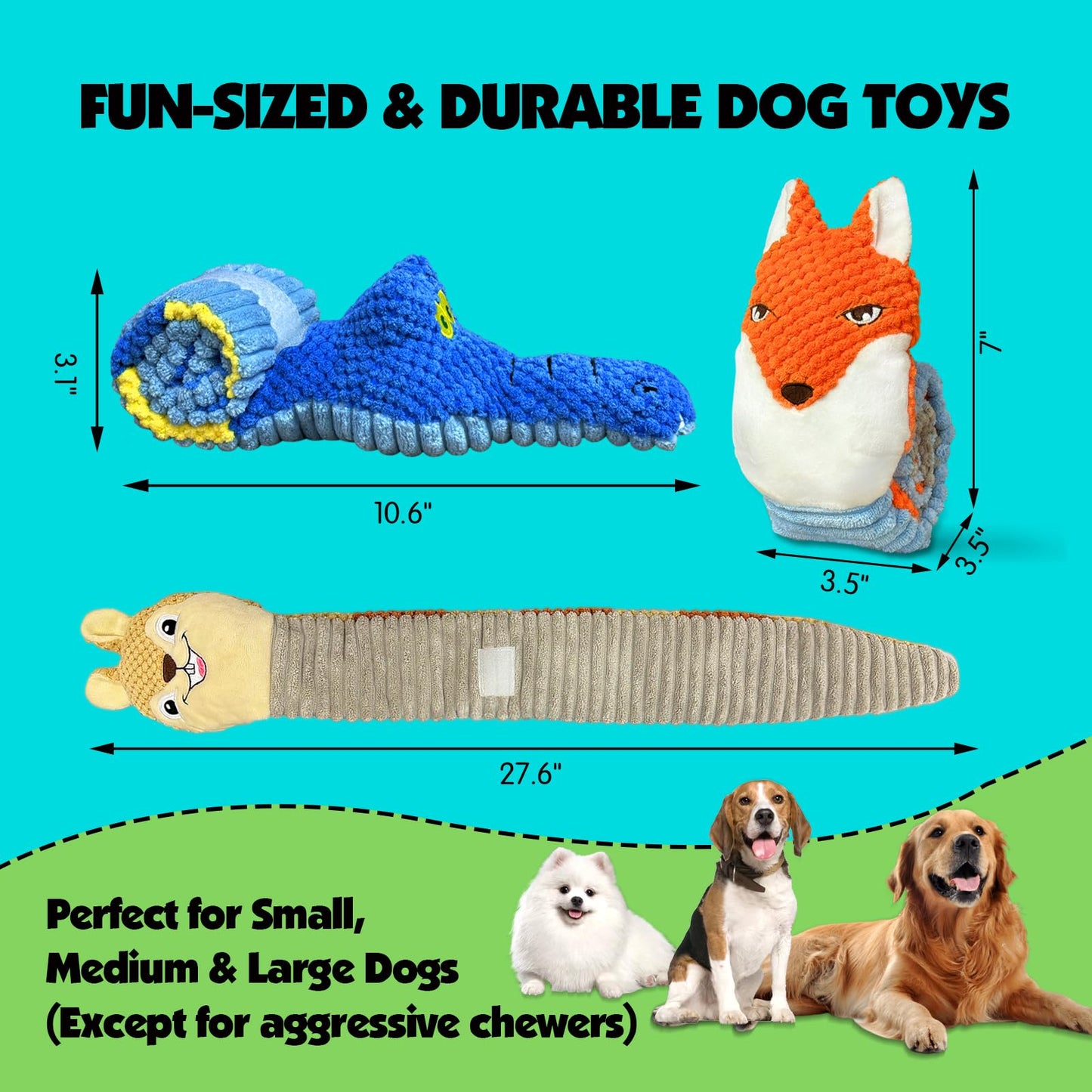 LACCEN Dog Puzzle Toy, Level 3 in 1 Interactive Dog Toys for Boredom, Funny Cognitive Dog Toy for IQ Training Brain Stimulating Games, Treat Dispensing Toy for Smart Large Medium Smart Dogs
