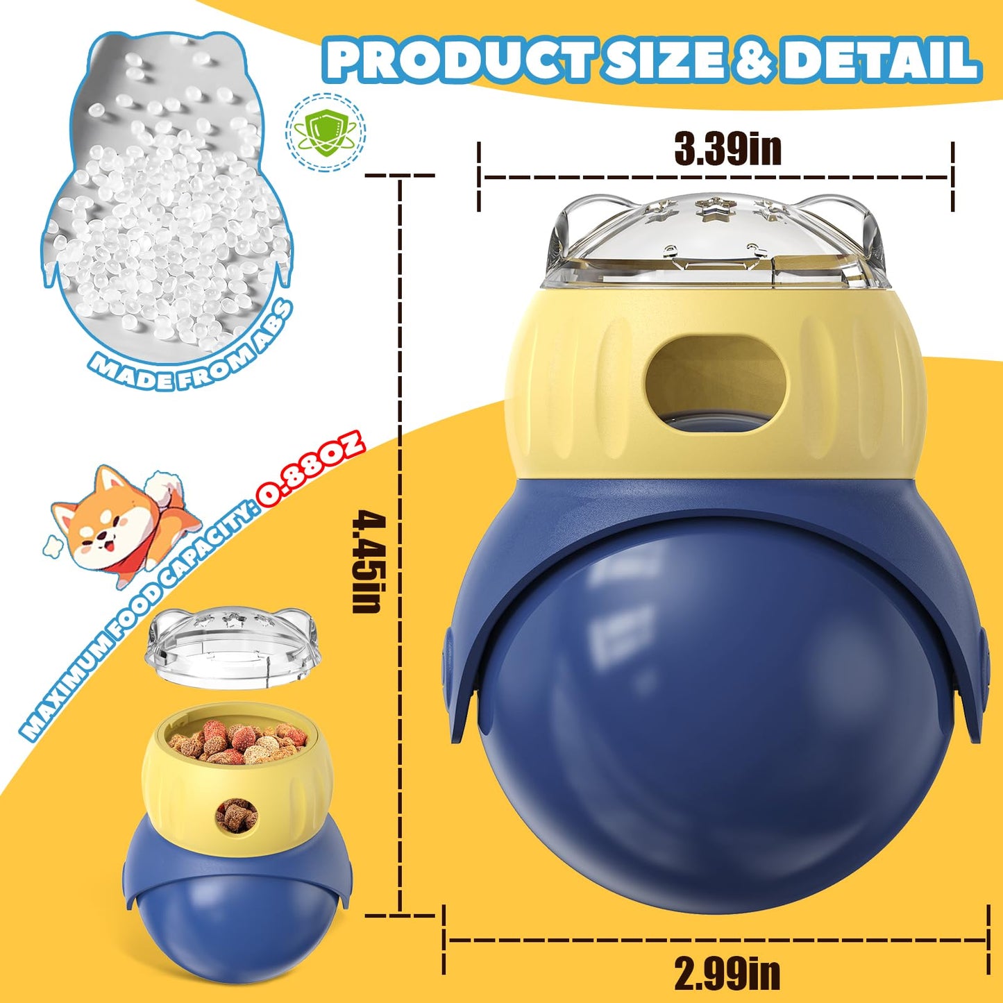 Interactive Dog Toys to Keep Them Busy, Treat Dispensing Slow Feeding Dog Enrichment Toys for Small Dog