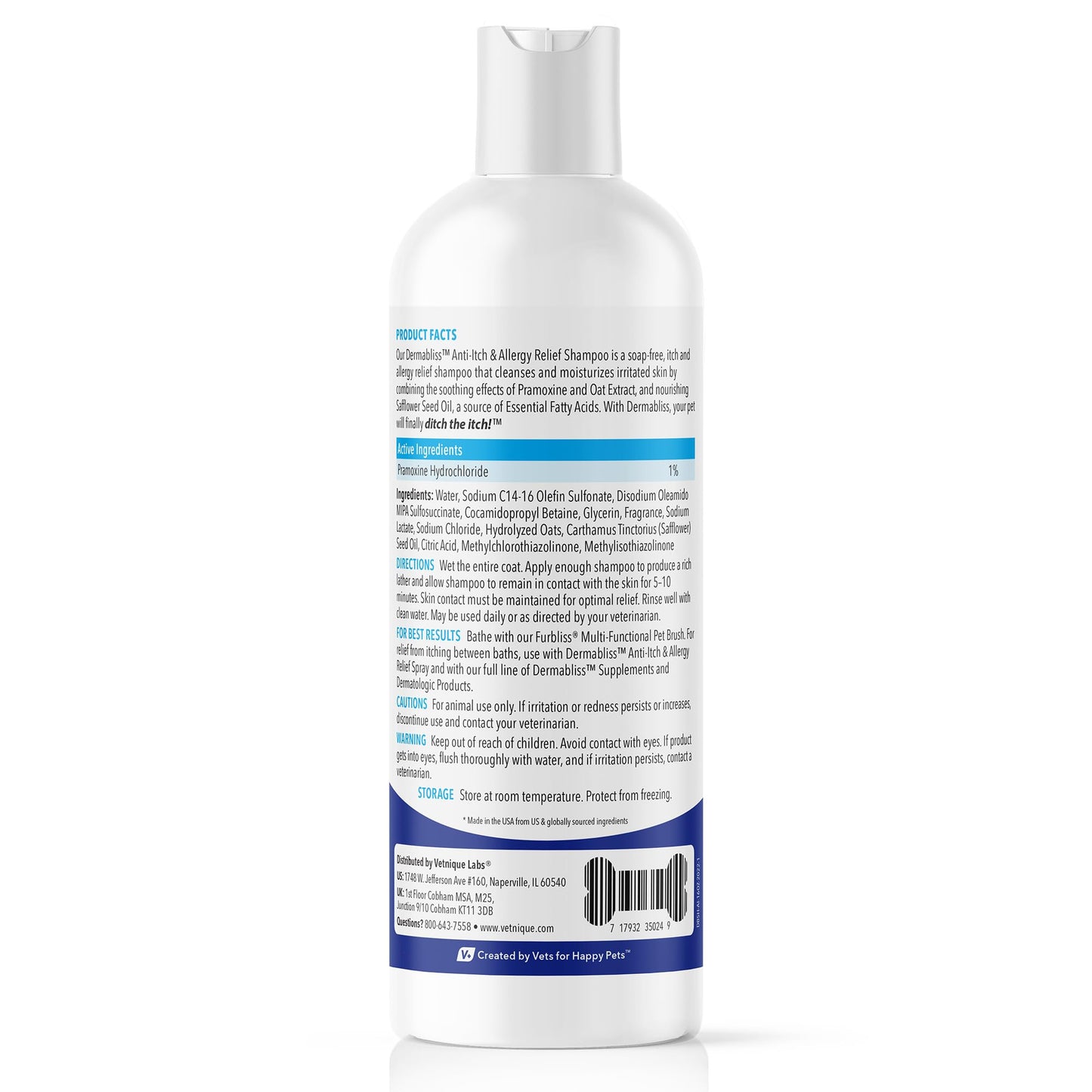 Bio-Groom Oatmeal Dog Shampoo – for Allergies and Itching, Cruelty-Free, Dog Bathing Supplies, Puppy Shampoo for Sensitive Skin, Made in USA, Anti-Itch Dog Products – 12 fl oz 1-Pack
