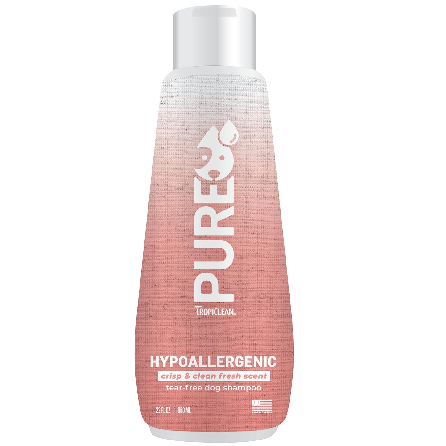 TropiClean Pure Puppy Shampoo, Hypoallergenic Dog Shampoo for Allergies & Sensitive Skin, Made in USA, Safe for Cats & Kittens, 22 oz.