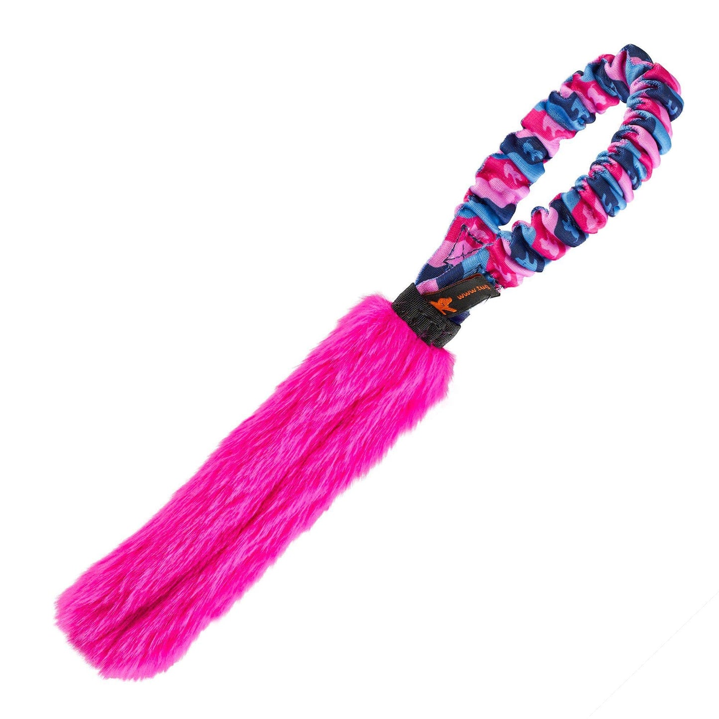 Tug-E-Nuff Pocket Fauxtastic | Durable Bungee Tug Toy for Dogs | Ideal for Interactive Dog Training and Dogs of All Ages | Made of Faux Fur and Comes in 3 Vibrant Colours | 13 x 7.5 inches in Size