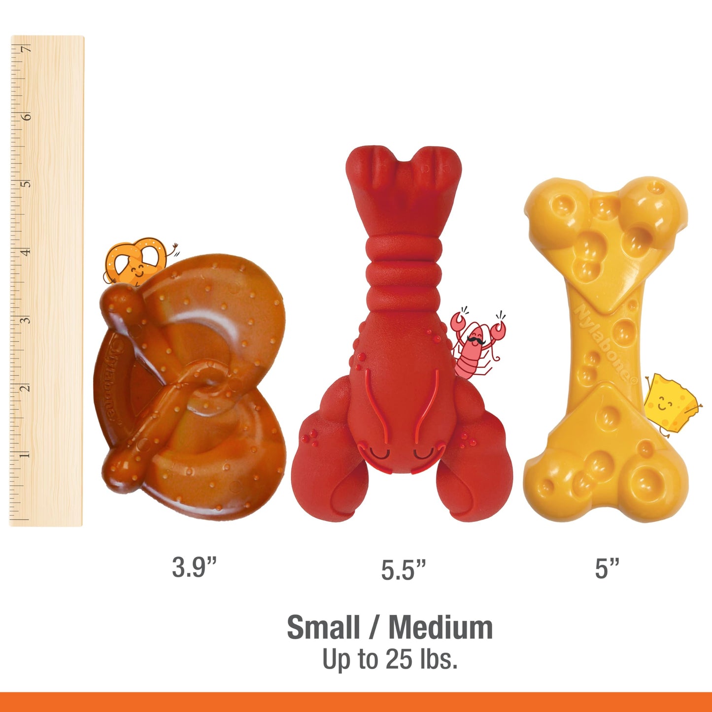 LEGEND SANDY Dog Toys for Aggressive Chewers Large Breed, Durable Dog Bones Squeaky Chew Toy, Nearly Indestructible Dog Toys for Large, Tough Natural Rubber Puppy Chew for Medium Teeth Cleaning