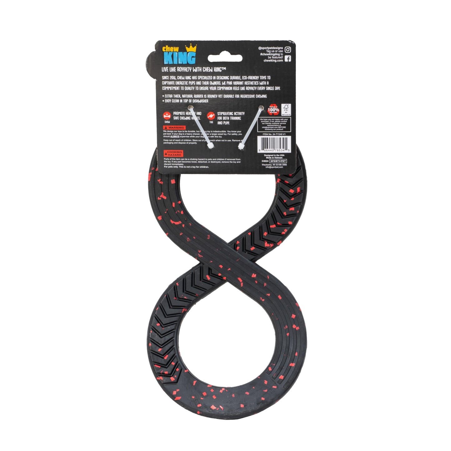 Chew King Supreme Dog Toy Collection, Medium Supreme Infinity Tug