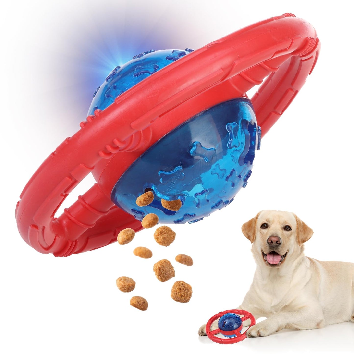 ESGPET Treat Dispensing Dog Toys, Slow Feeder for Health Eating, Interactive Dog Toys for Boredom, Durable Dog Food Puzzle for Small Medium Dog to Keep Them Busy