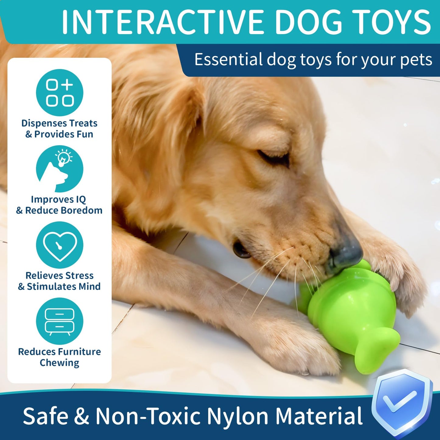 Woyamay Dog Calming Diffuser & Treat Dispensing Toy – Soothe Anxiety, Reduce Destructive Habits, and Encourage Healthy Play with Comforting Pheromones and Interactive Enrichment Tools
