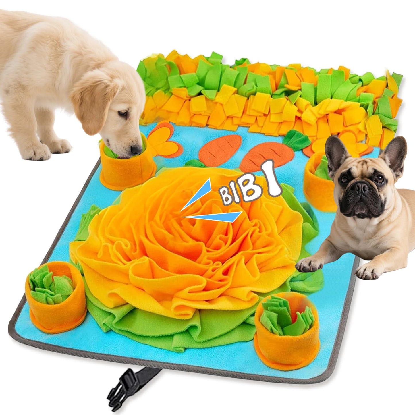 TAIMUTTAL Snuffle Mat for Dogs, 32 X 19 Inches Interactive Dog Toys for Boredom & Slow Eating, Durable Dog Feeder Puzzle Toy, Dog Enrichment Toys for Small Medium & Large Dogs