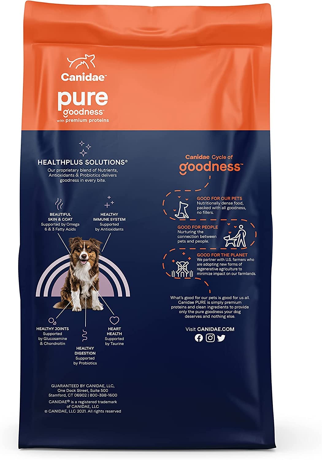CANIDAE Pure Limited Ingredient Premium Adult Dry Dog Food, Real Bison & Barley Recipe, 4 lbs, with Wholesome Grains