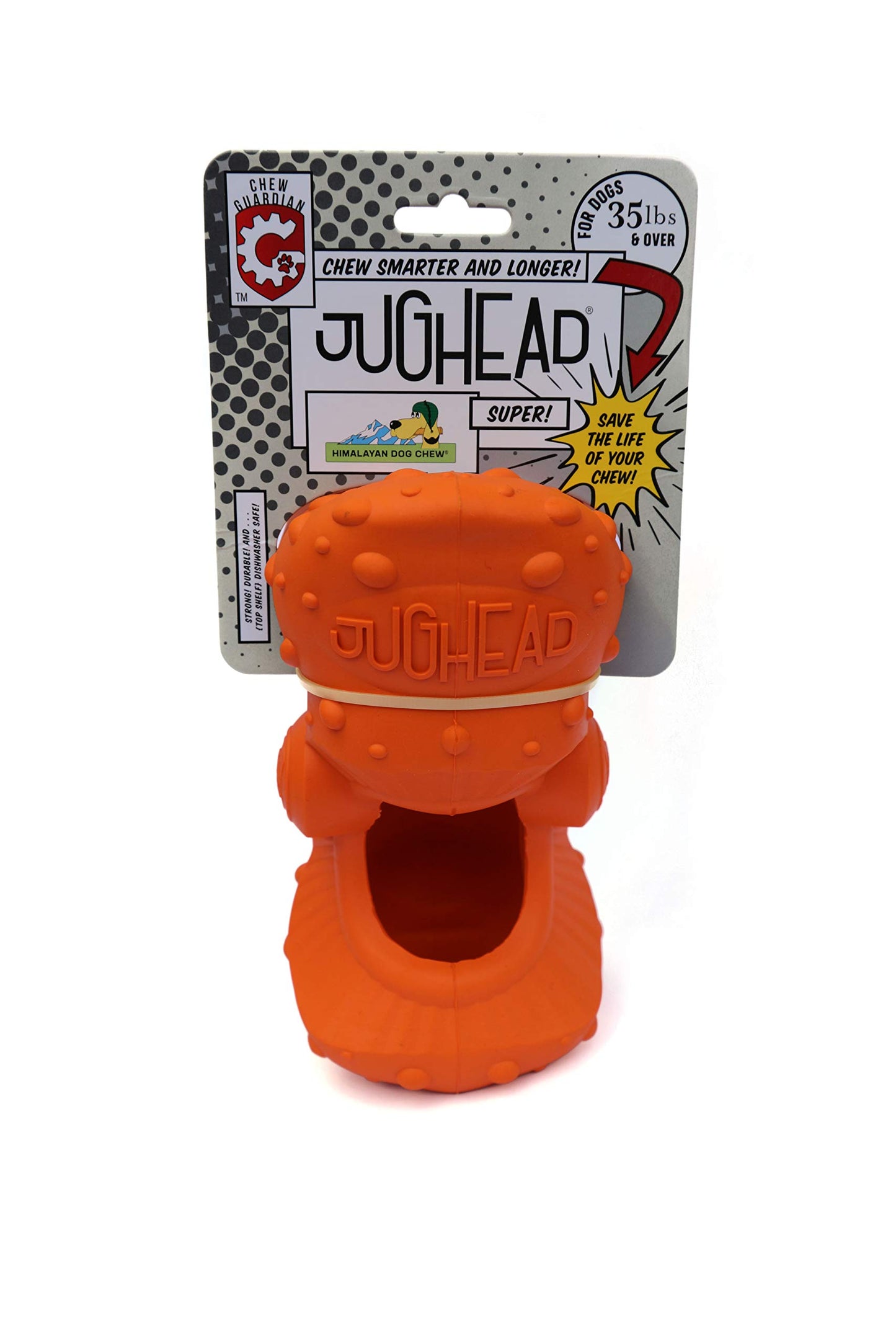 Himalayan Dog Chew Jughead Large Dog Chew Holder, Secures Chews for Dogs, Chew Smarter and Longer, Stimulate Your Dog, Holds Yak Chews, 1 Dog Toy