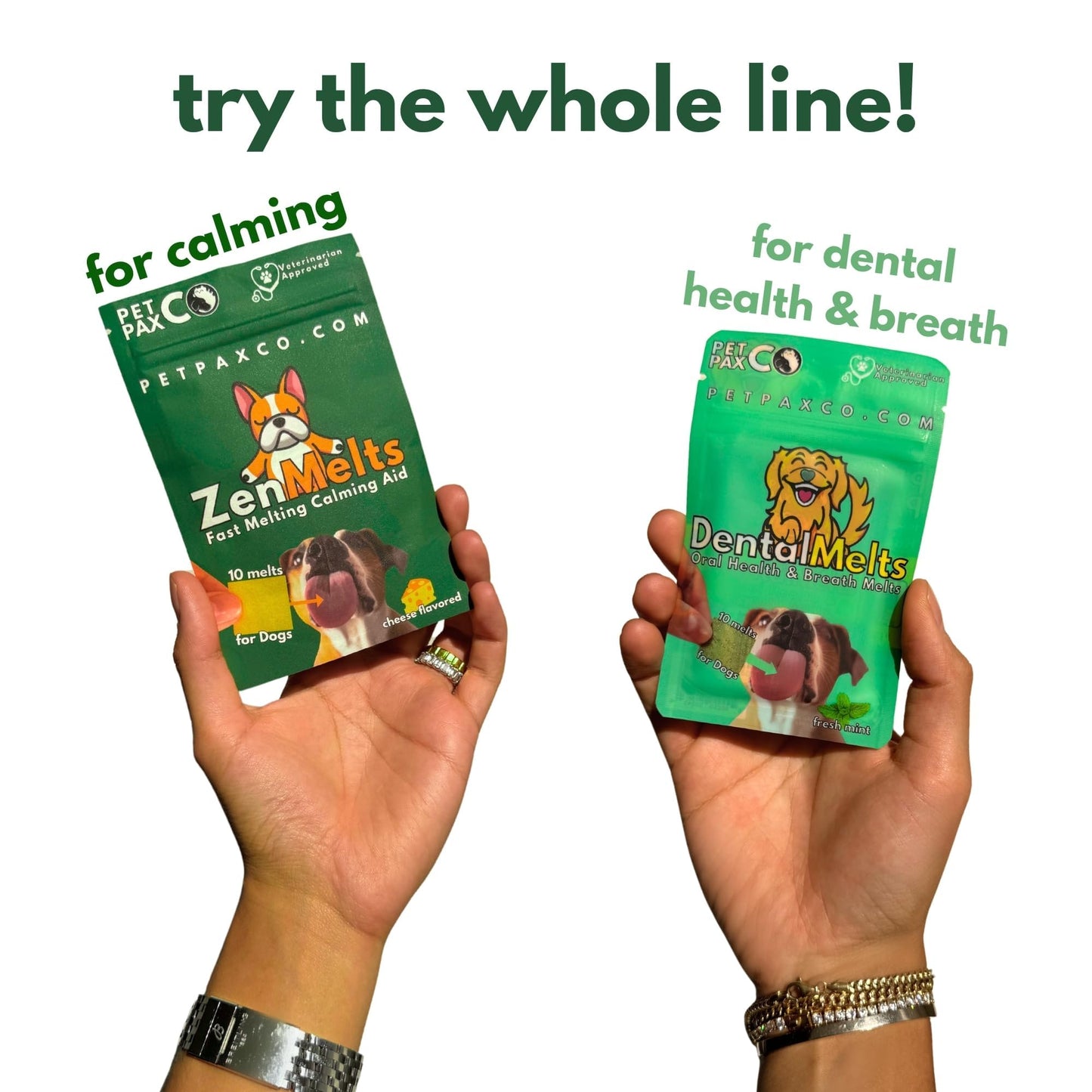 PetPax Co. ZenMelts Dogs Anxiety Relief Calming 5 Strips only - Anti Anxiety for Dogs During Fireworks, Storms & Separation - Non-Drowsy Tasty Dog 5 - Melt