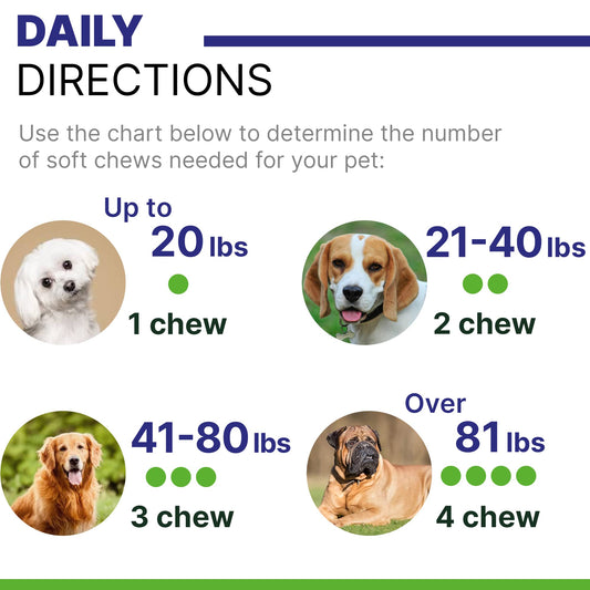 Advanced Hemp Hip & Joint Supplement for Dogs - Glucosamine for Dogs - Dog Joint Pain Relief Treats - Chondroitin Turmeric MSM Hemp Oil - Hemp Treats for Joint Health - Senior Mobility Support Chew