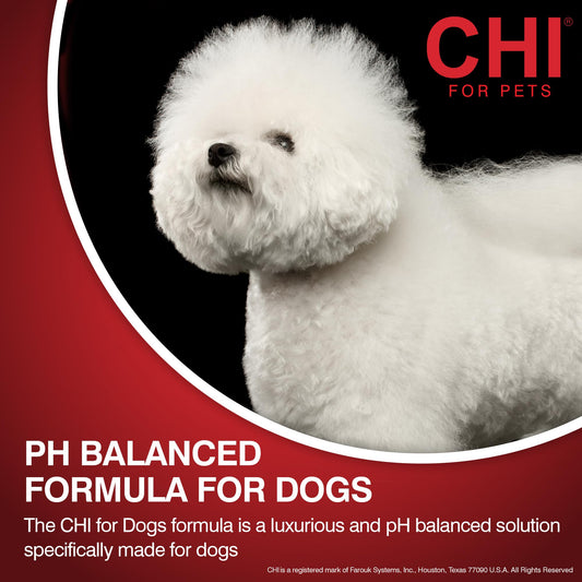 CHI for Dogs Oatmeal Shampoo - Best Dog Wash for Dry Skin and Itch Relief - Gentle Formula with Soothing Ingredients - Sulfate and Paraben Free - pH Balanced - Made in USA, 16 Fl Oz