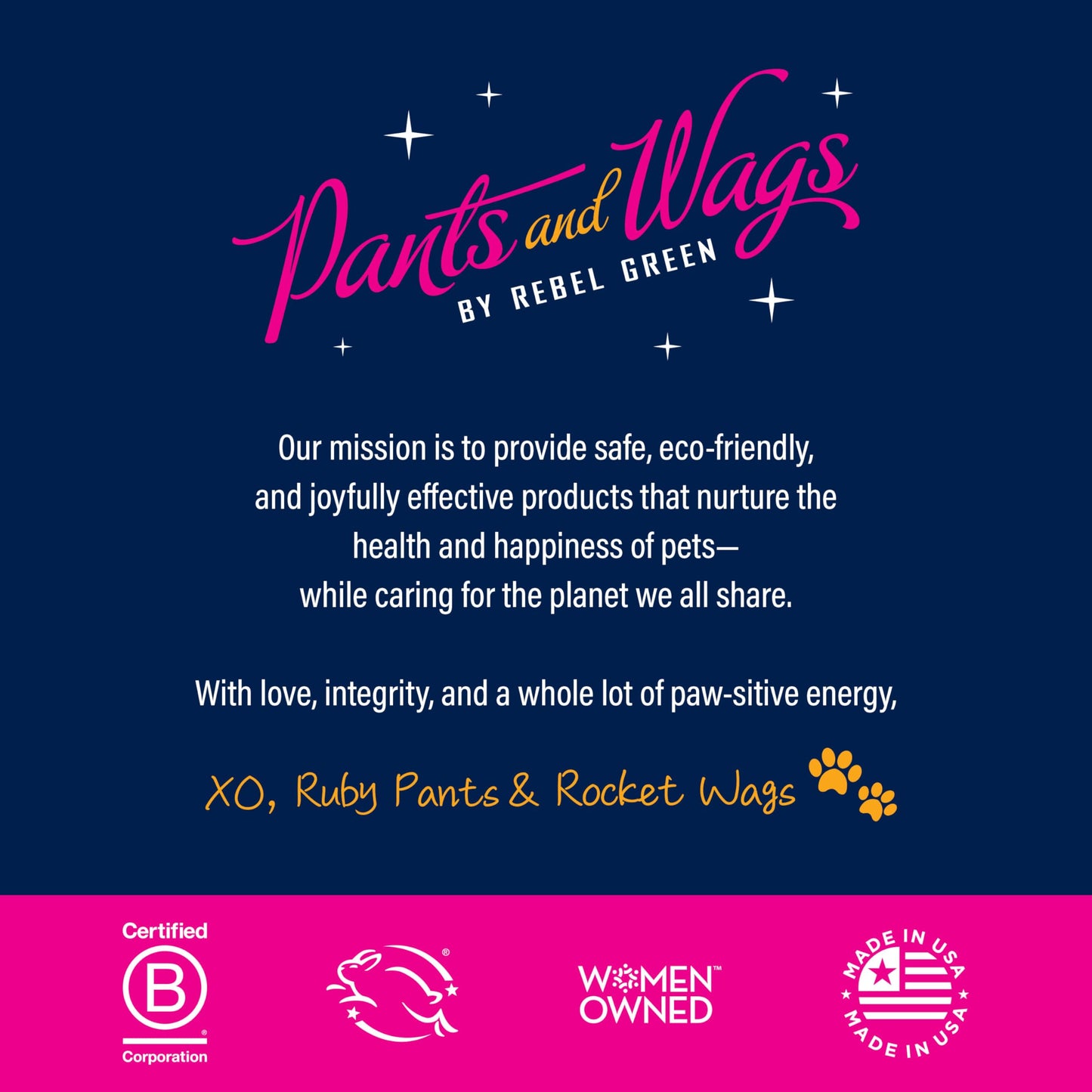 Pants & Wags by Rebel Green Squeaky Clean Pet Shampoo Concentrate - Orange Blossom & Chamomile - Hypoallergenic - No Dyes or Perfumes - 16 oz - 2 Pack