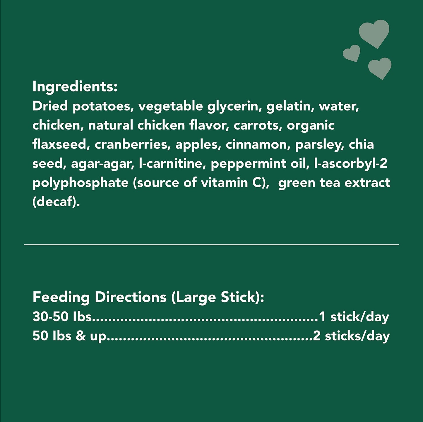 Get Naked Grain Free 1 Pouch 6.6 Oz Weight Management Dental Chew Sticks, Large