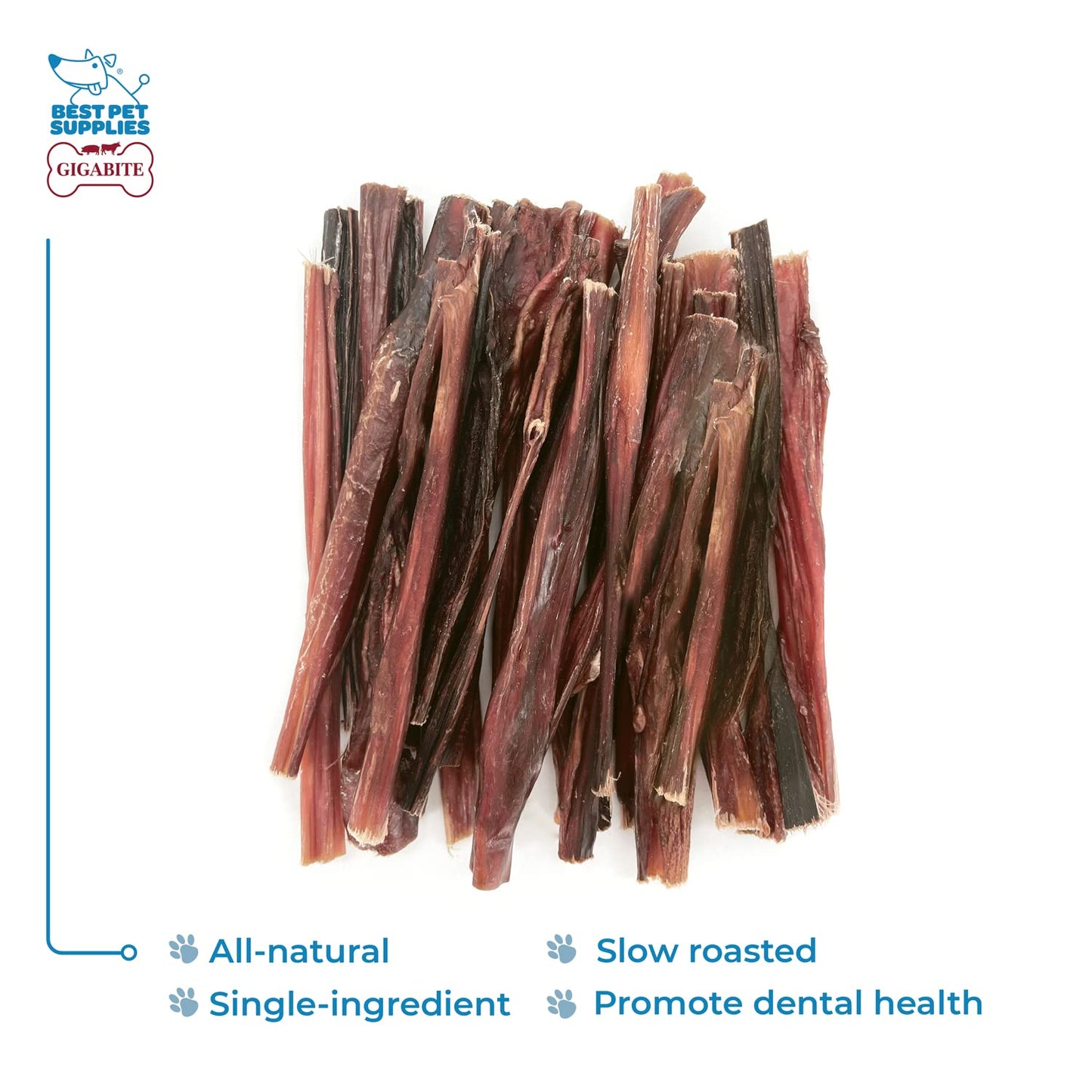 Best Pet Supplies GigaBite 6 Inch Slim All Natural Bully Sticks by - Pack of 25