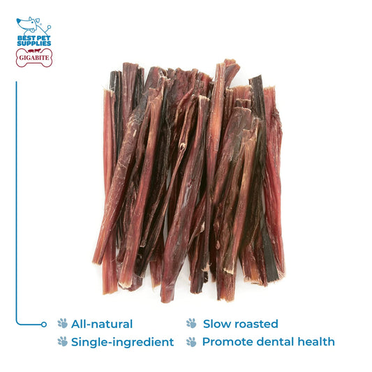 Best Pet Supplies GigaBite 6 Inch Slim All Natural Bully Sticks by - Pack of 25