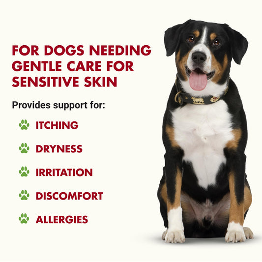 LIQUID-VET K9 Itch & Allergy Advanced Formula, Anti-Itch & Allergy Support with Omega-3s Fish Oil, MSM, Vitamin E, and Hyaluronic Acid - Dog Care Essentials for Dry, Sensitive Skin
