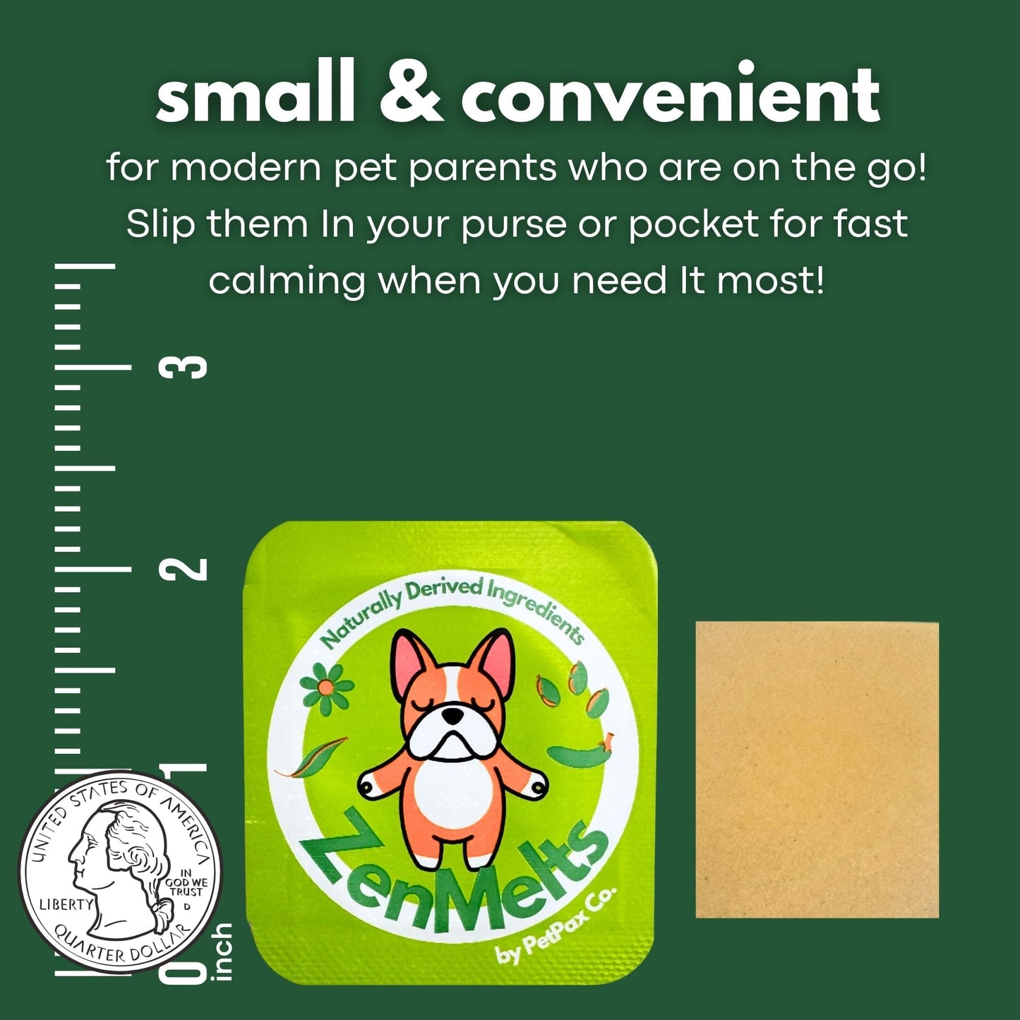 PetPax Co. ZenMelts Dogs Anxiety Relief Calming 5 Strips only - Anti Anxiety for Dogs During Fireworks, Storms & Separation - Non-Drowsy Tasty Dog 5 - Melt