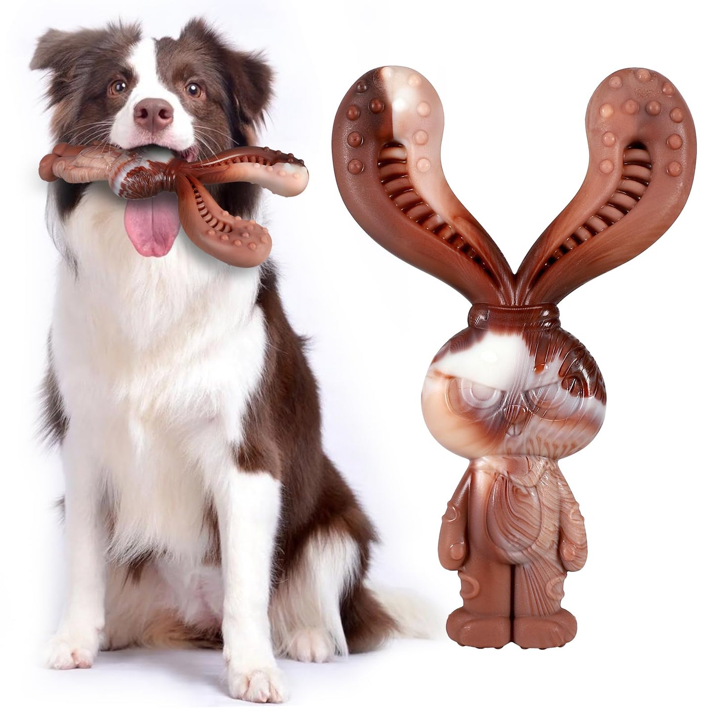 Squeaky Dog Toys for Puppy Small Stuffed Toys with Rubber Toys in Bulk Plush Dog Toy Safe Fetch Chew Toys Pack for Chewing and Teething (8 PCS Silicone)