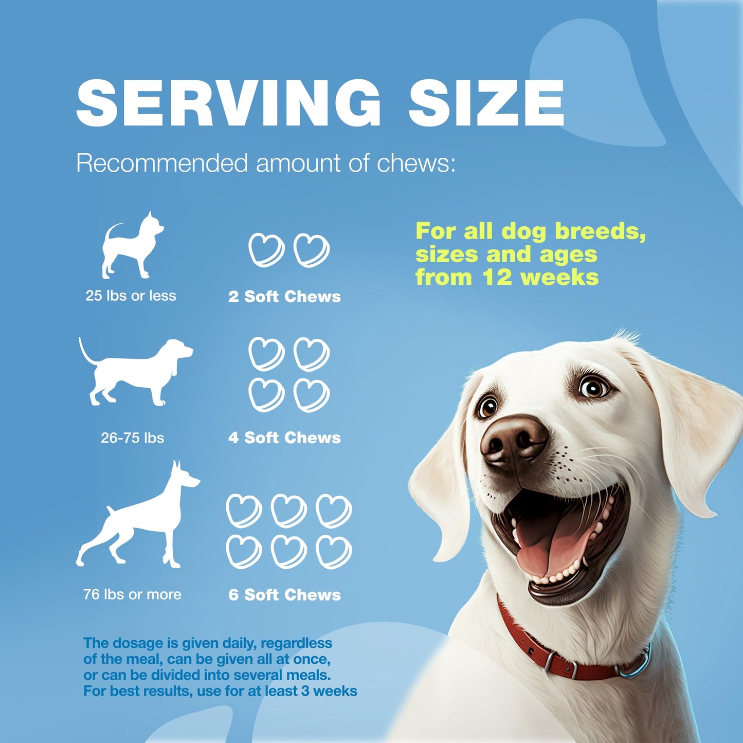 Hemp Calming Chews for Dogs Anxiety Relief - Dog Calming Treats with Melatonin, Chamomile Extract, Valerian Root - Travel Pack - Anxiety Relief Chews for Vet Visits, Grooming, Nail Trimming, Storms