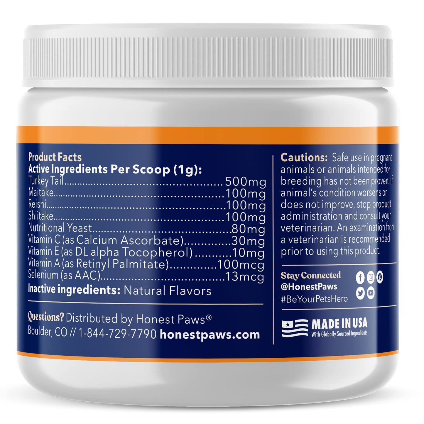 Honest Paws Dog Shampoo and Conditioner - Plant Based, All Natural & Dog Digestive and Immunity Booster with Turkey Tail Mushroom Blend - Bundle