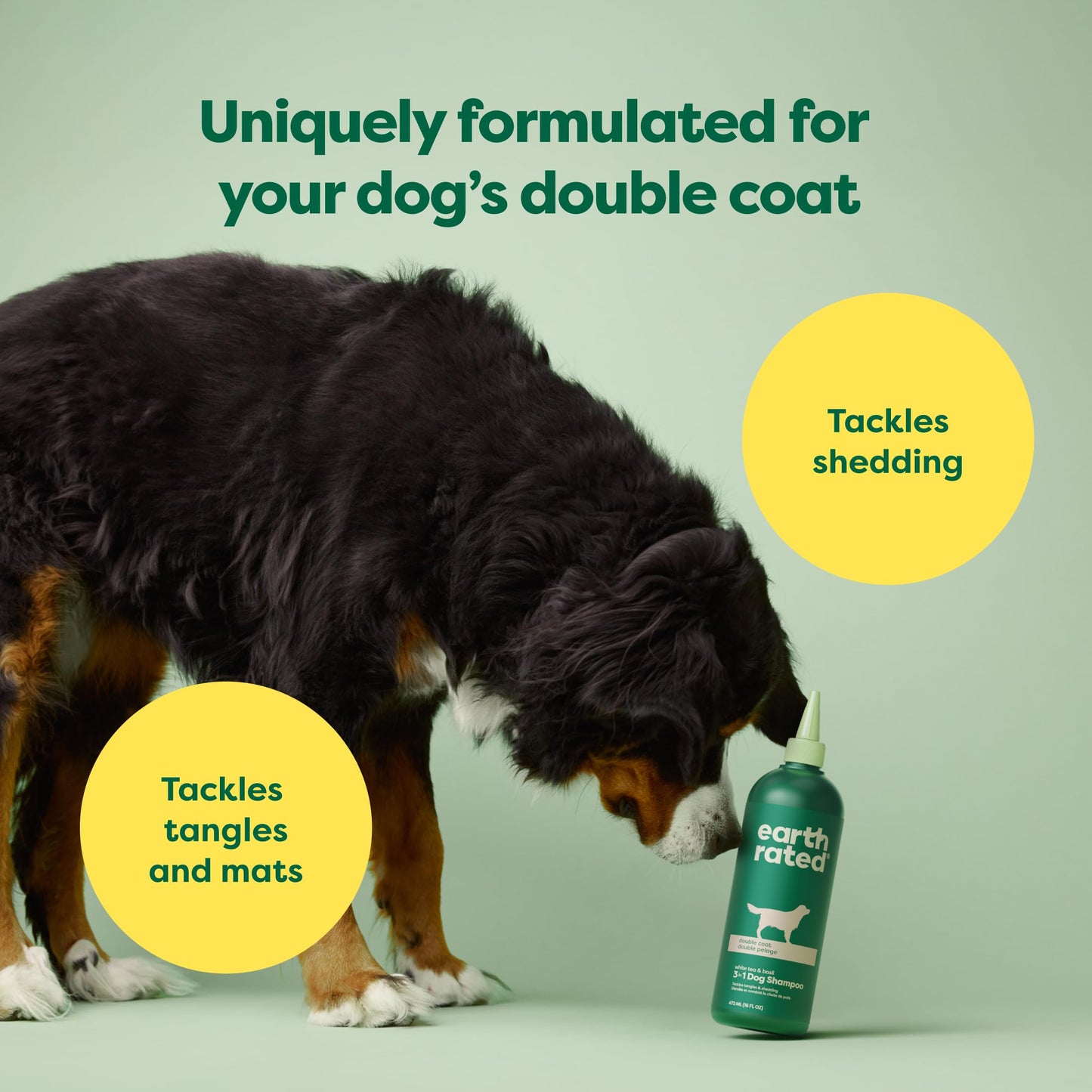 Earth Rated Double Coat Essentials - Dog Shampoo, Grooming Wipes & Refresh Mist