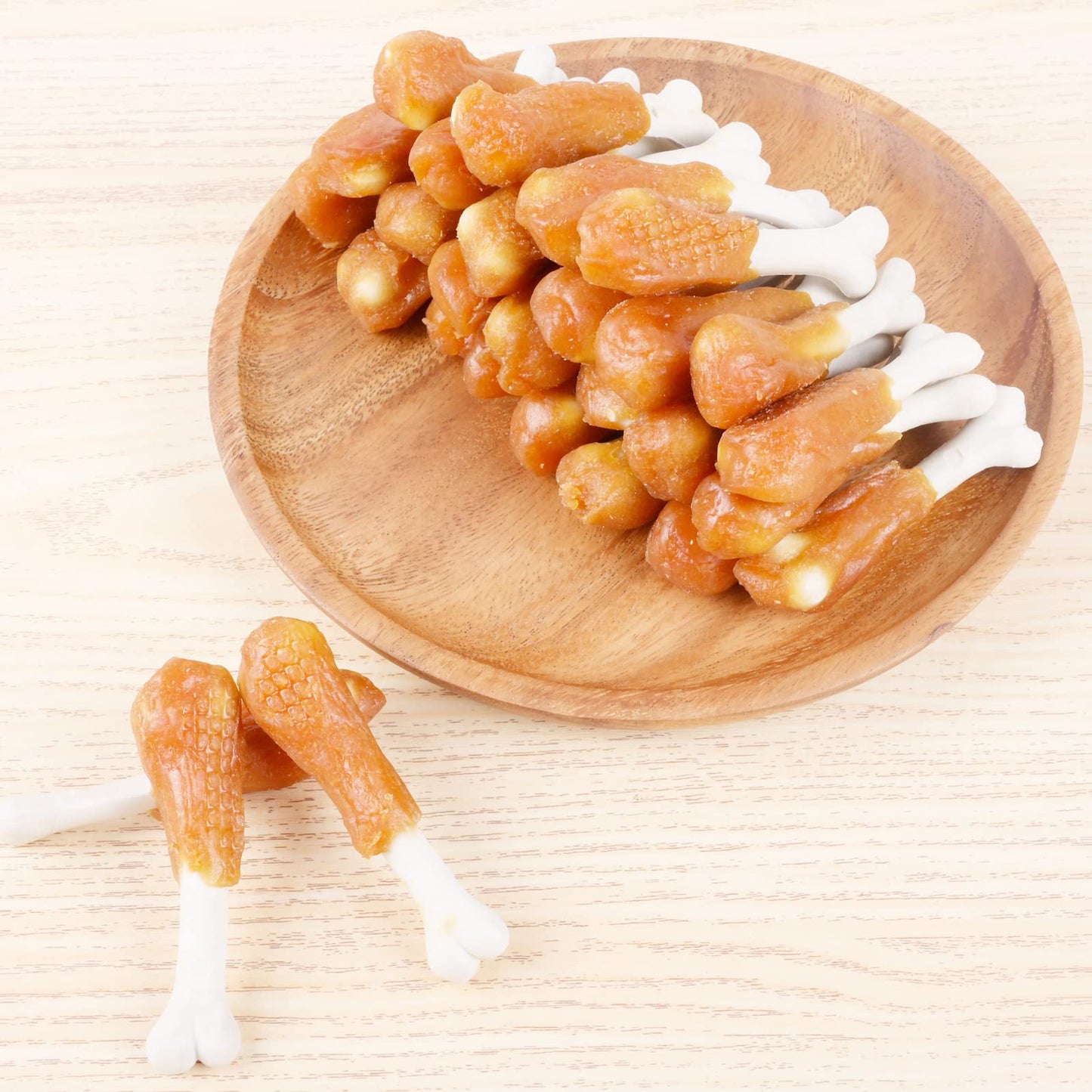 Pawant Chicken Calcium Bone Rawhide Free Dog Treats, Dog Chews Puppy Training Teeth Clean Snacks 0.5lb/227g