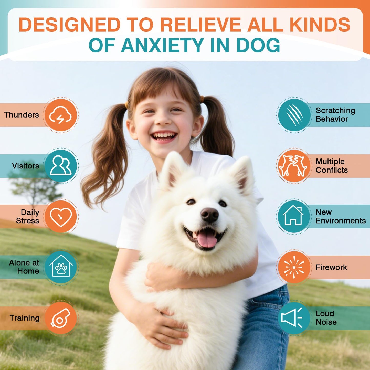 Dog Calming Pheromones Diffuser to Calm Pet 10 In 1 Advanced Kit Appeasing Pheromone Diffuser for Anxiety Relief (4 Plug in+6 Pack 48ml Refill) Reduce Aggression Fighting Barking Stress (Tasteless)