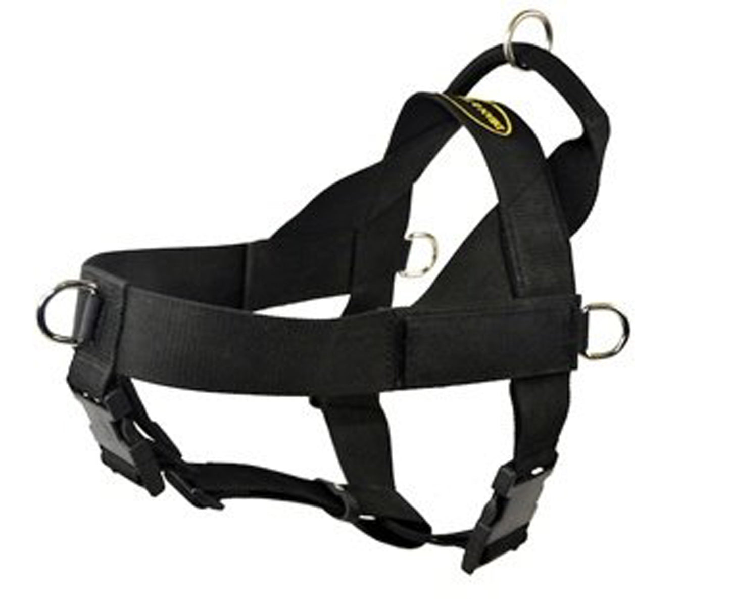 Dean & Tyler DT Universal No Pull Dog Harness - Convertible with Adjustable Straps - Strong Neoprene Nylon - Great Harness For Small - Medium Breeds - Size Small - Will Fit Girth Size 24"- 27" - Stop Your Dog From Pulling. Made in Europe