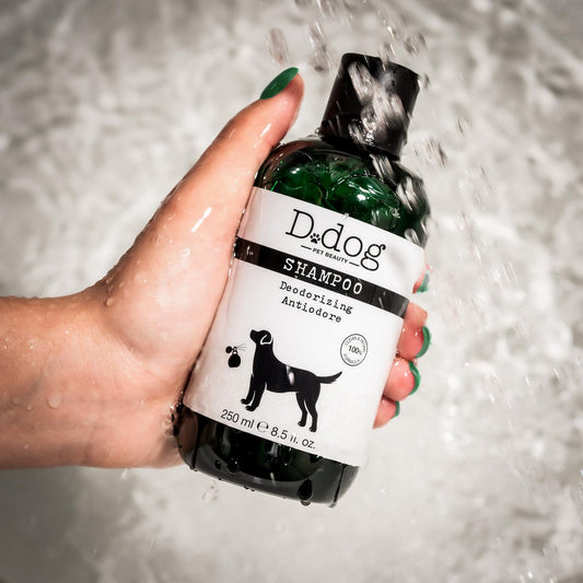 Diego dalla Palma D-Dog Pet Shampoo Deodorizing - Eliminates Bad Odor - Deodorant Shampoo - Hypoallergenic and Alcohol Free - Deeply Cleanses Hair of Impurities - Protects Skin and Coat - 8.5 Oz