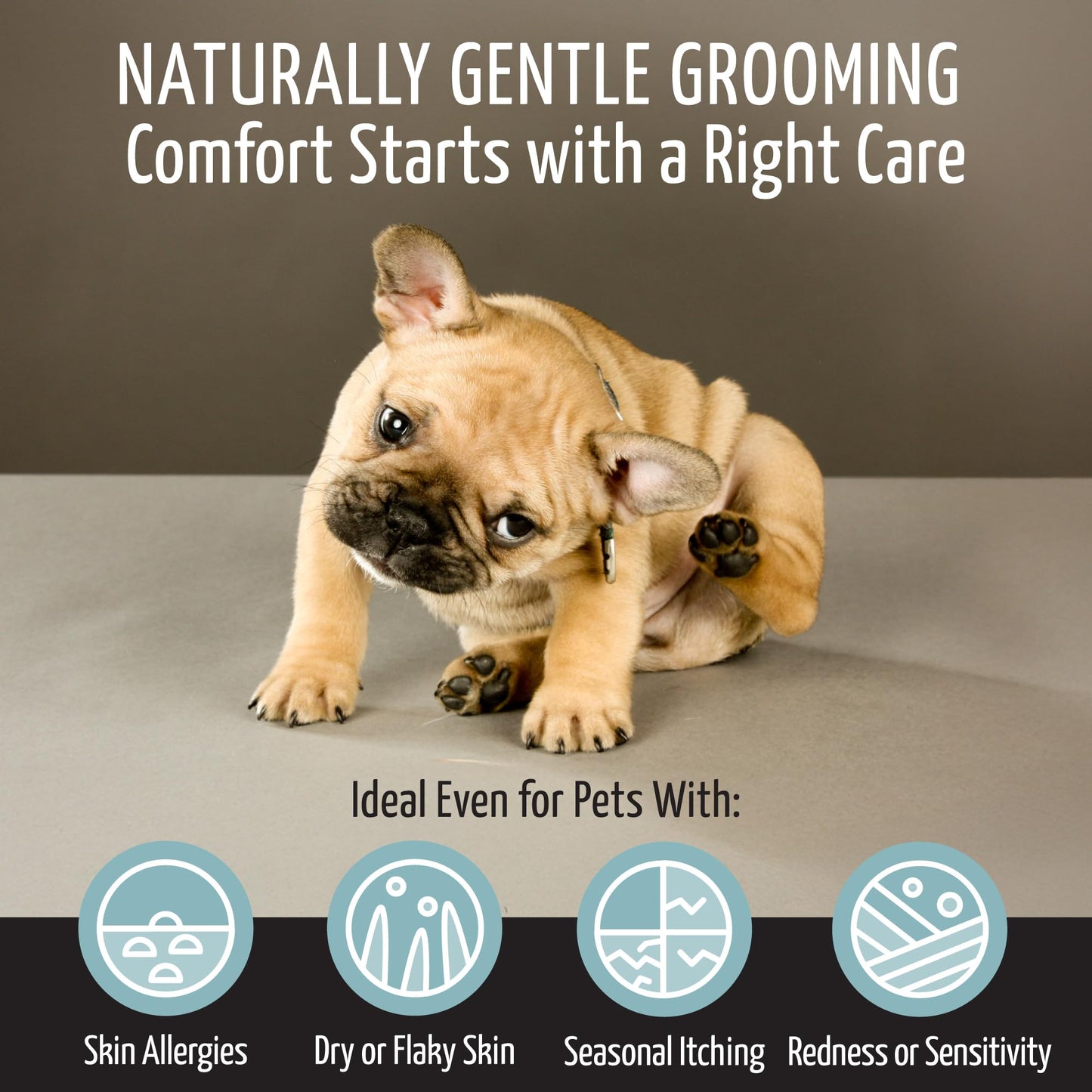 Tauro Pro Line Hypoallergenic Dog Shampoo Itchy Skin Relief, Moisturizing, Anti Itch Cat & Puppy Shampoo (Ultra Sensitive - 13.5 Fl Oz)