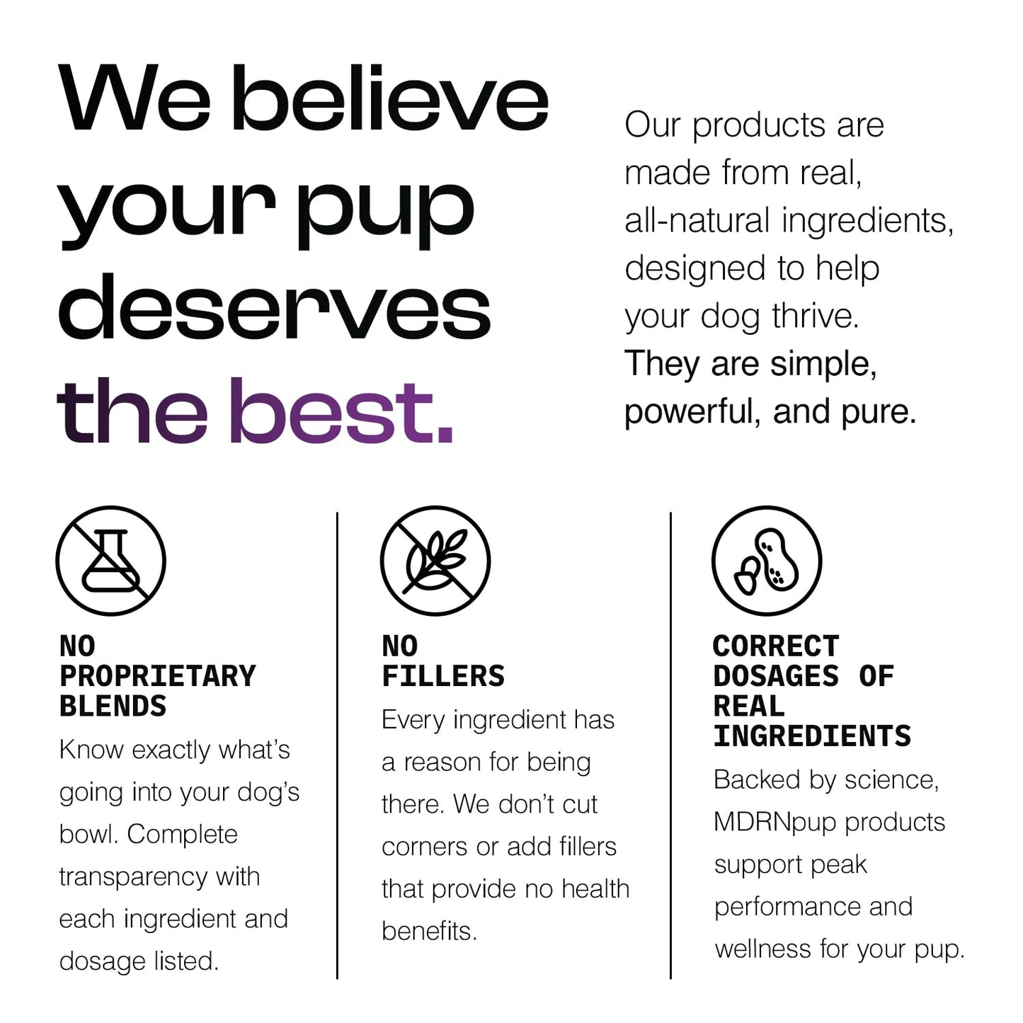 MDRNpup® Unique Dog Treats, Human Grade and All-Natural, Only Five Ingredients, High Protein - Amino Acids, Nothing Artificial, Soft Baked in The USA (13.2 Ounce, Veggie Protein Blend)