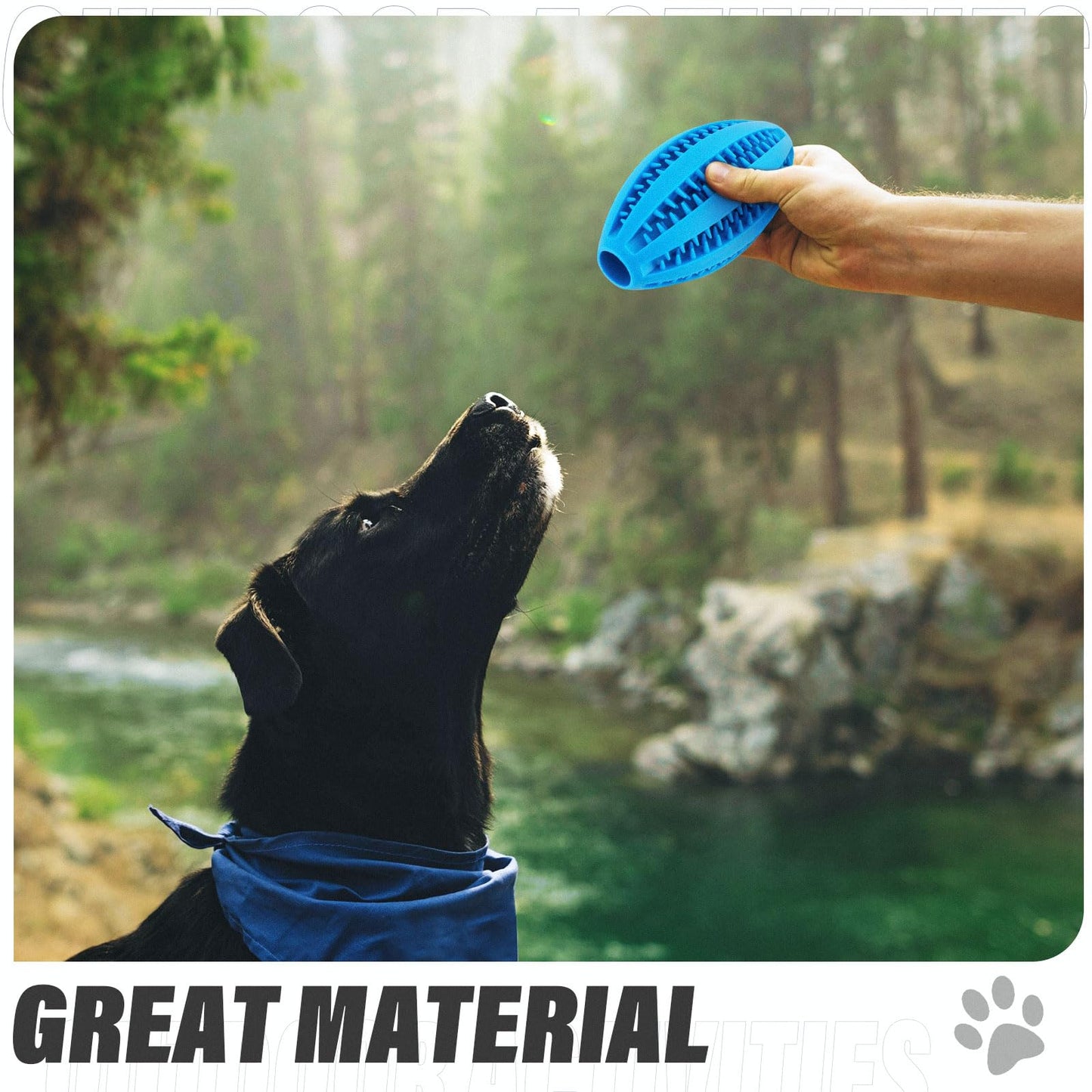 Volkee 2 Pack Puzzle Toy for Large Dogs, Interactive Dog Enrichment Toys, Toy to Keep Them Busy, Treat Dispensing Ball for Dog Teething and Training
